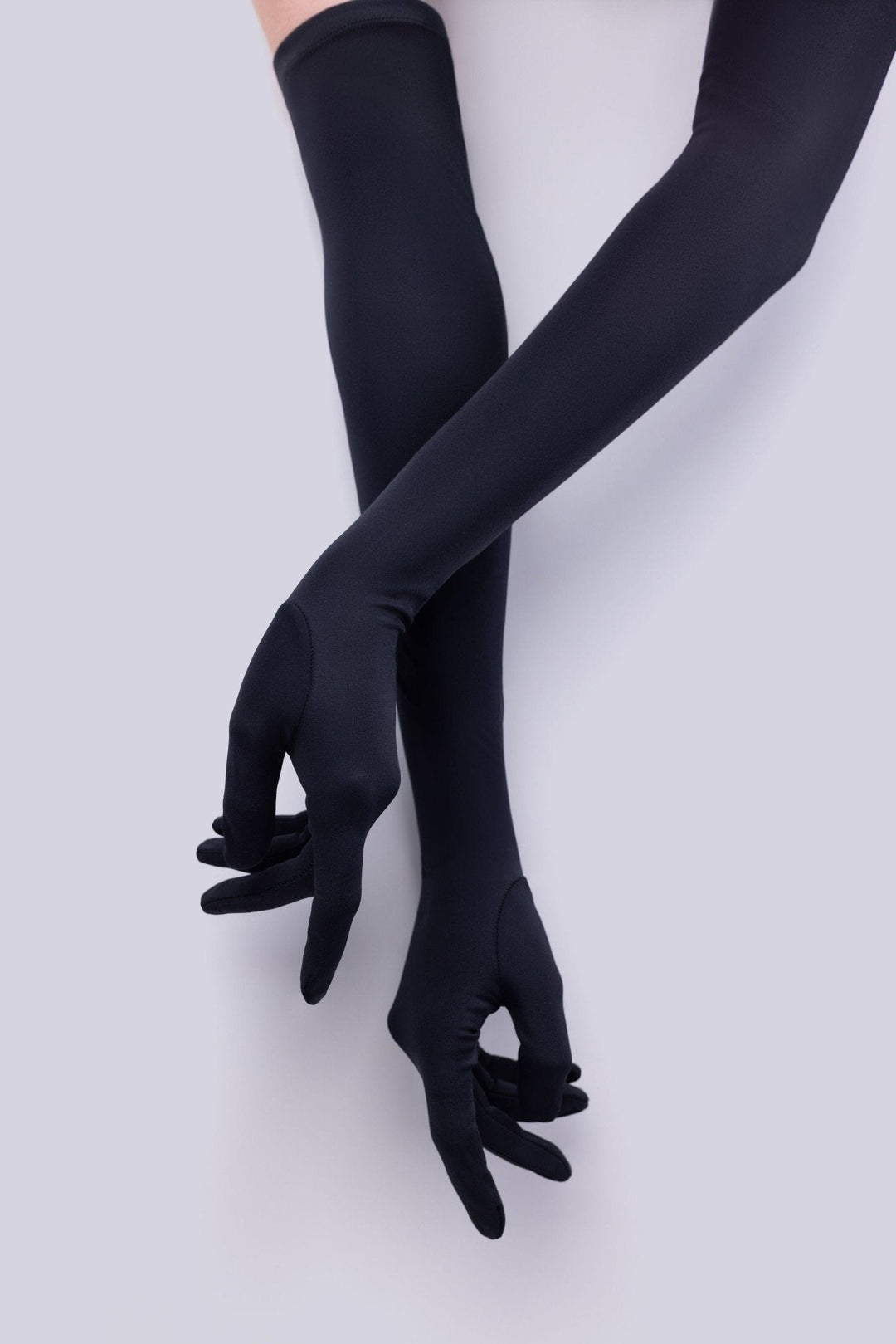 Long Matte Skin-Tight Gloves
